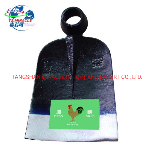 High Quality Railway Steel Hoe Head H305 Cock Brand Hoe for African Market