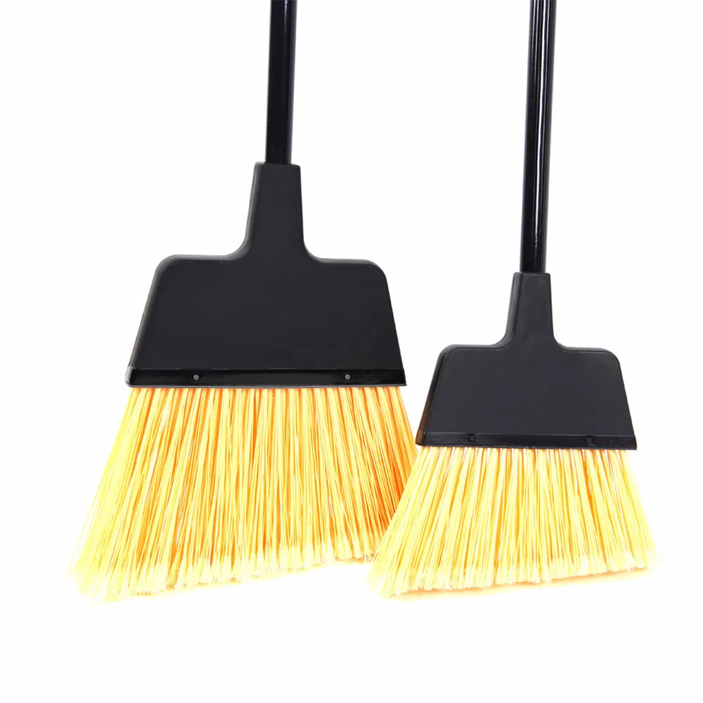 Large Angle Broom with Flagged Synthetic Bristles