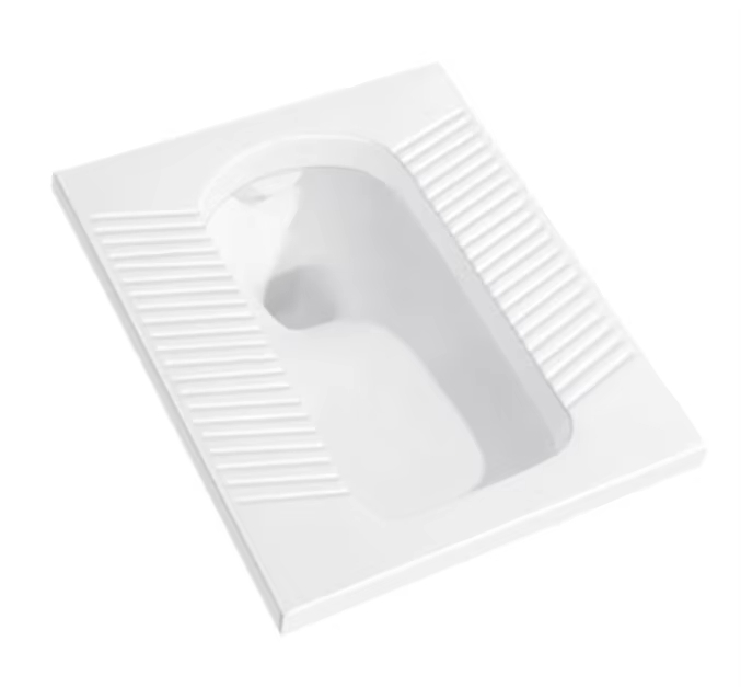 China Hot Sale Ceramic Squat Toilet Pan Durable Squatting Pan Wc