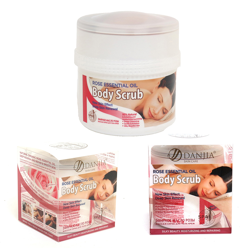 Rose Essential Oil Exfoliating Body Scrub