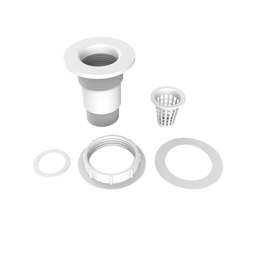 Gray Laboratory Sink U-Tube Deodorizer Kit Eyewash Shower
