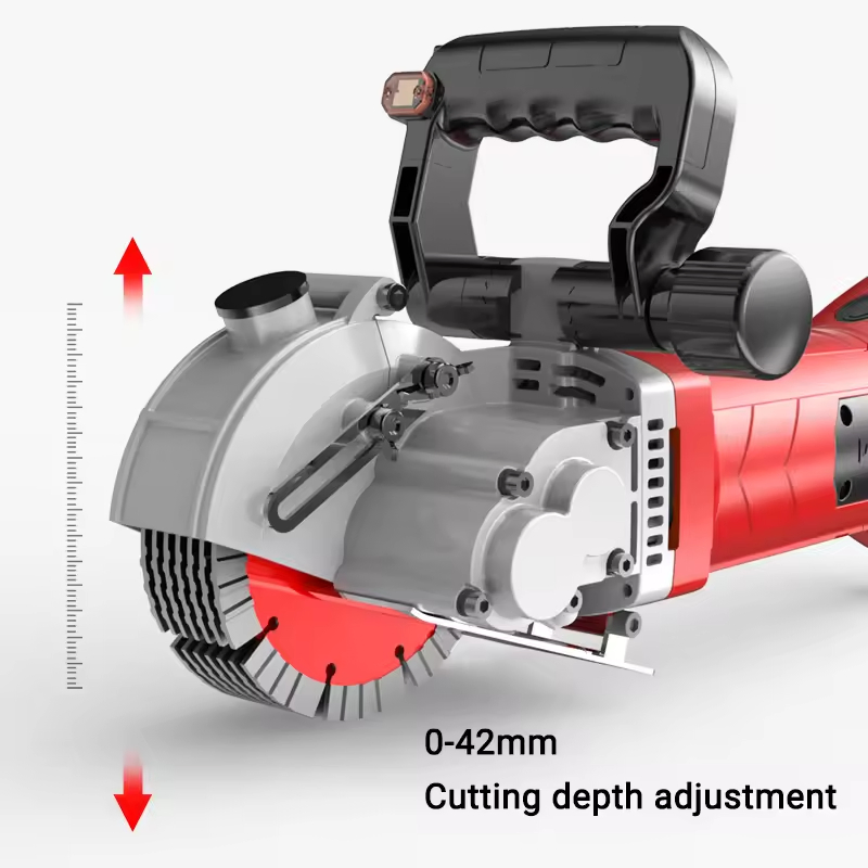 Glgw Portable Electric Wall Chaser Concrete Groove Cutting Machine