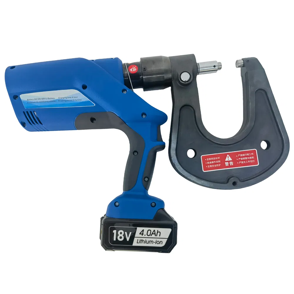 Cordless Electric Rivet Gun for Riveting Recliners and Baby Carriages with Half-Core Rivets