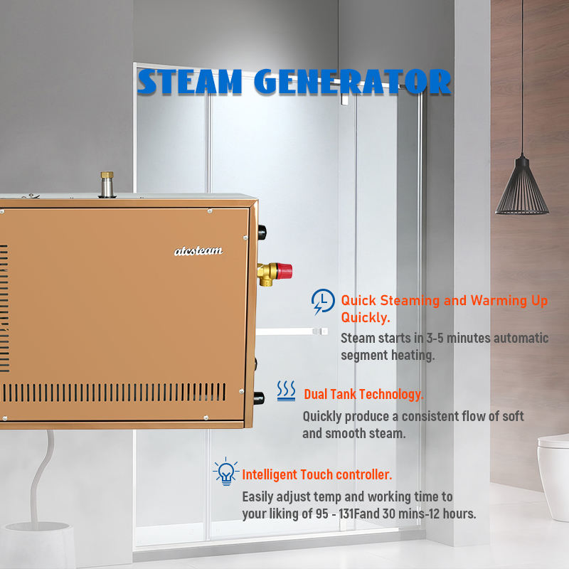 Парогенератор ATCSTEAM 6 кВт для сауны из нержавеющей стали