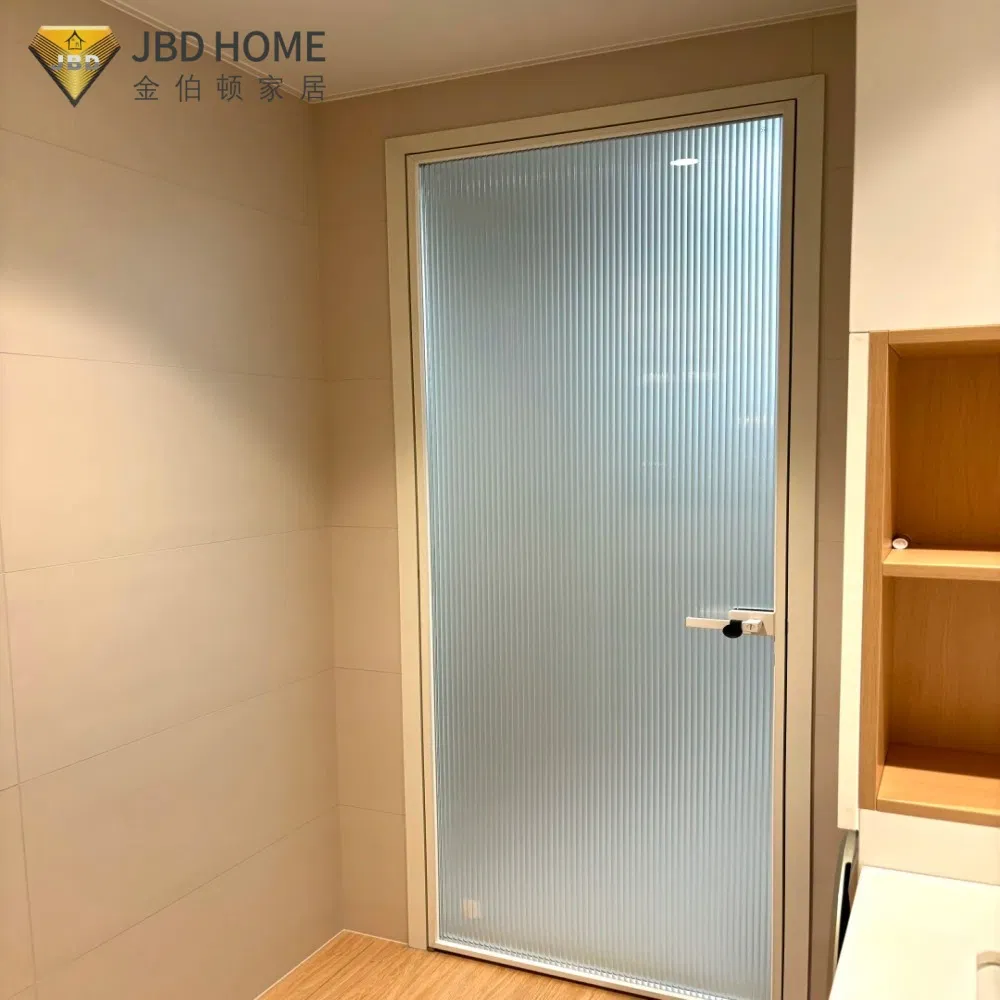 Custom Size Aluminium Casement Door Modern Glass Double Glazed for Renovation Project