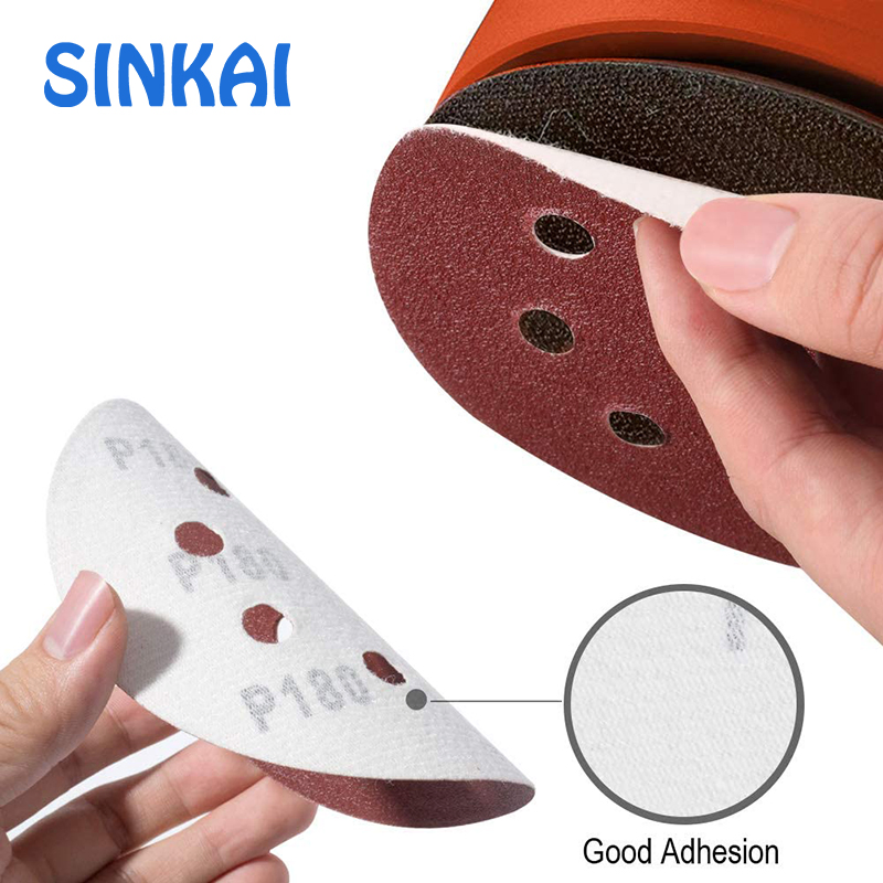 125mm Aluminum Oxide Sand Paper 5 Inch Round Sanding Disc