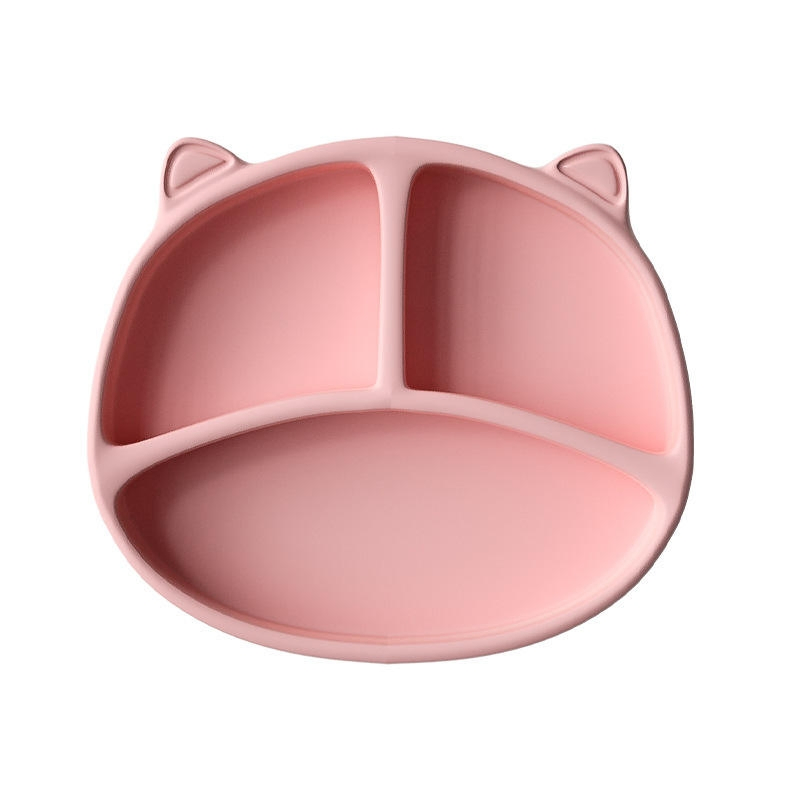 Fun Cartoon Suction Cup Plate for Kids' Mealtime Adventures