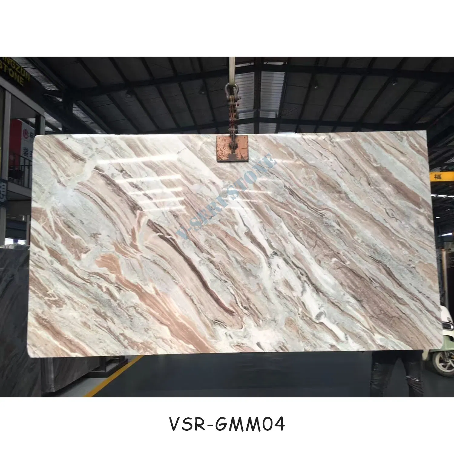 Factory Price Natural Pink Brown Marble Polished for Kitchen Cabinets and Countertops