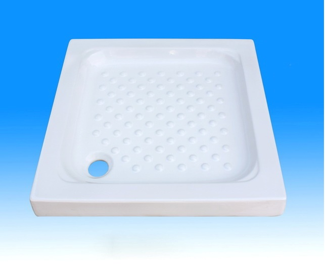 Ocst-72072090 White Square Ceramic Shower Tray in Size 720X720X90mm