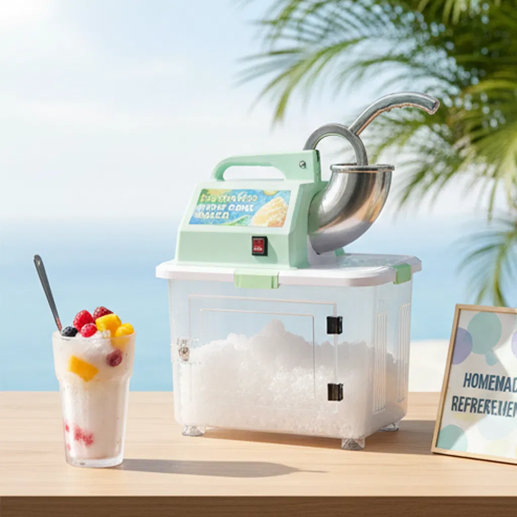 350W Electric Snow Cone Machine Ice Crusher Slush Machine Smoothies