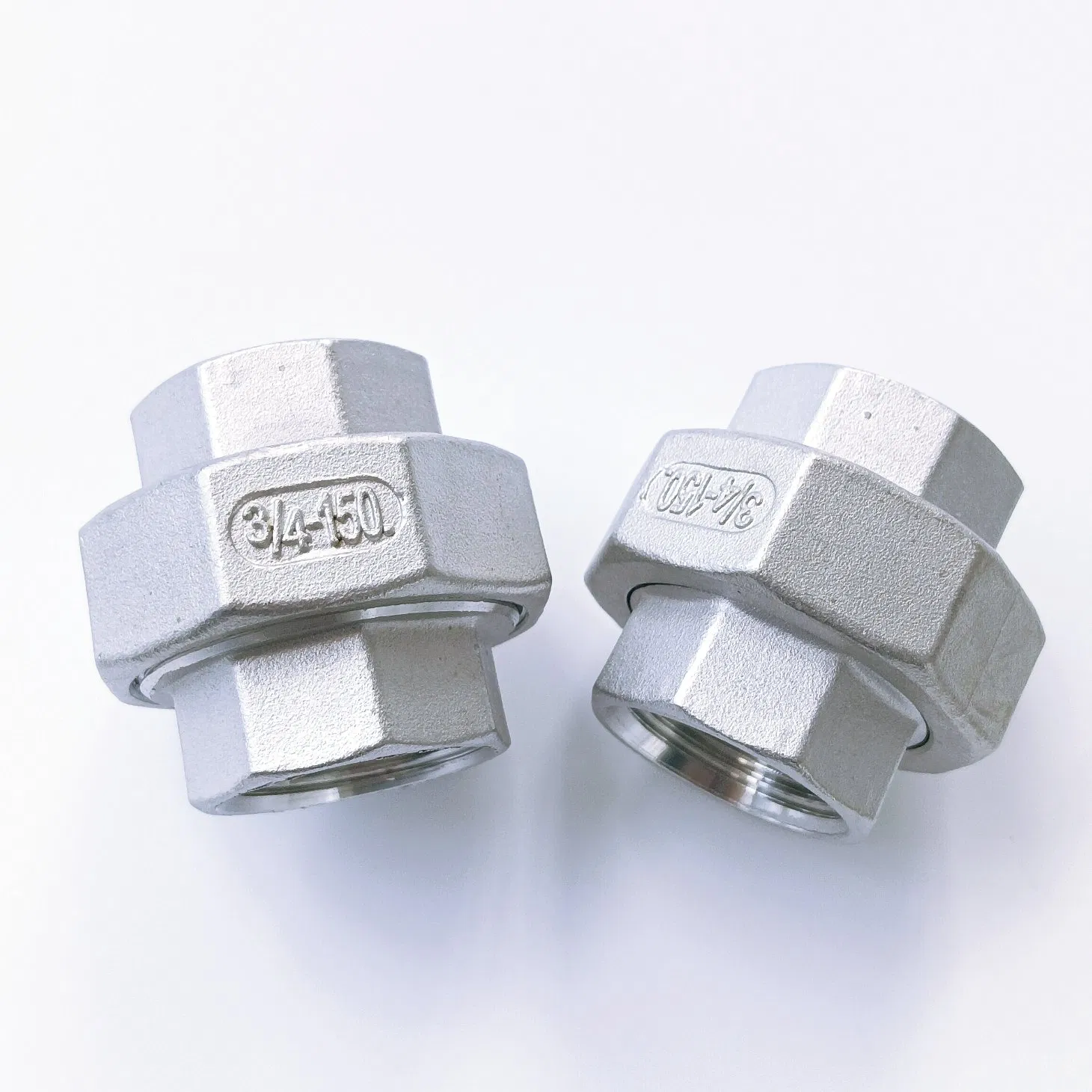 Stainless Steel Pipe Fittings 304 1/2 NPT/BSPT Female Threaded Union
