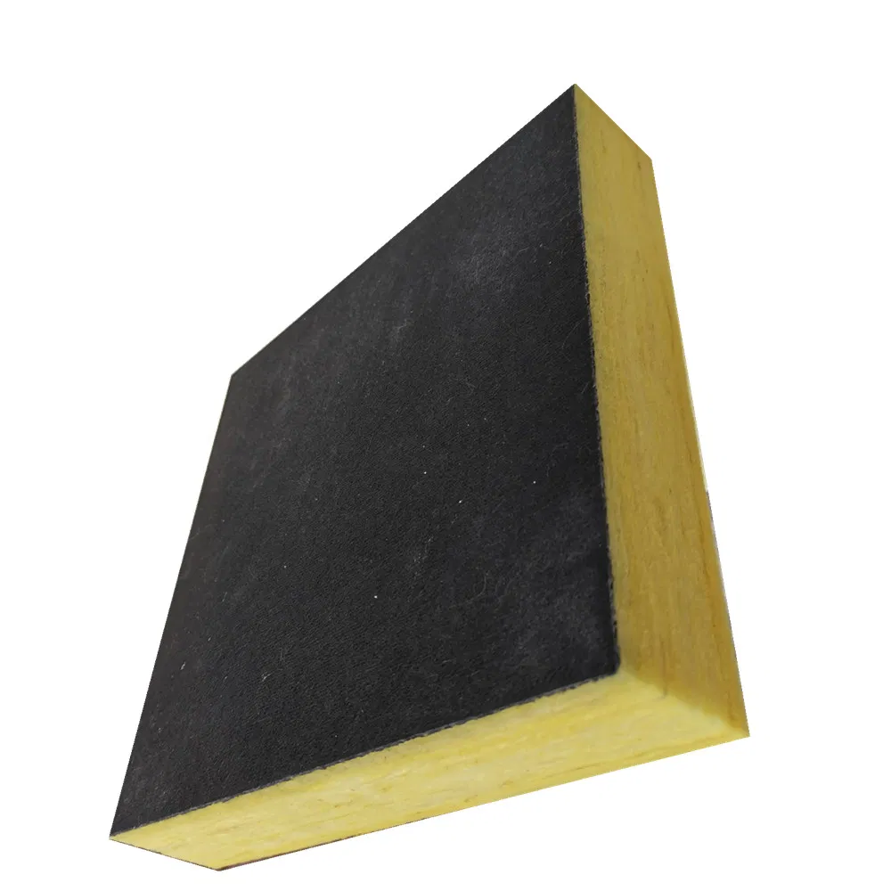 600*600mm Black Color Customization Sound-Absorbing Fiberglass Ceiling Tiles