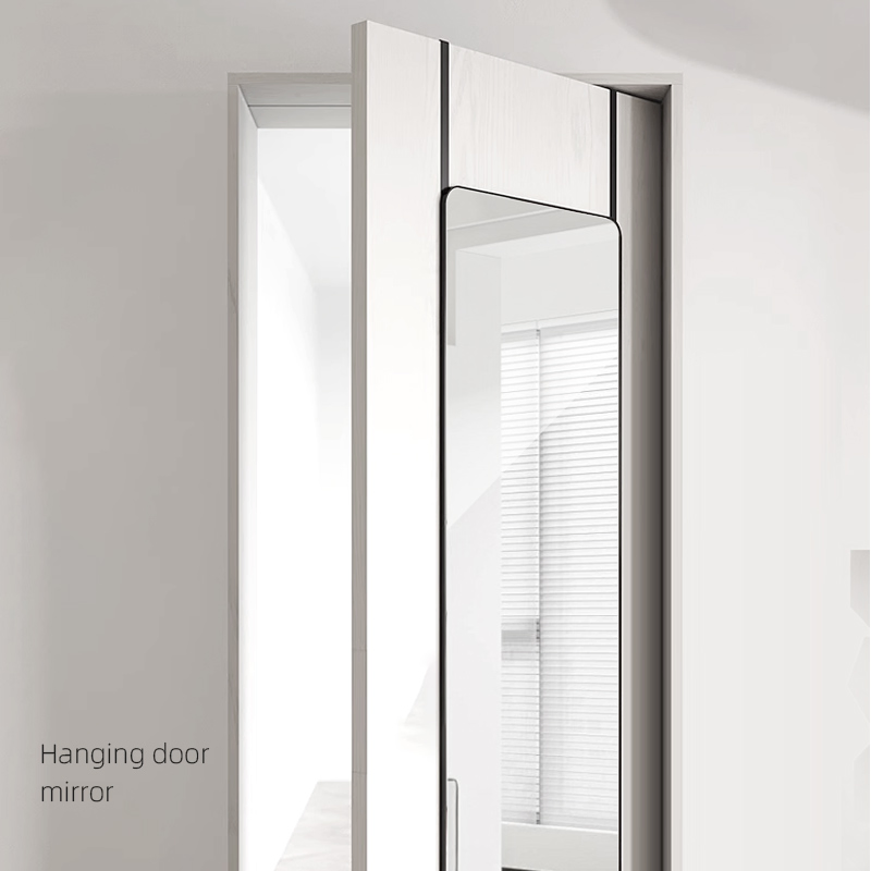 Door Over Hanging Mirror Glass Sheet Modern Shaped Metal Framed Full Length Body Shower Bathroom Wall Mirror