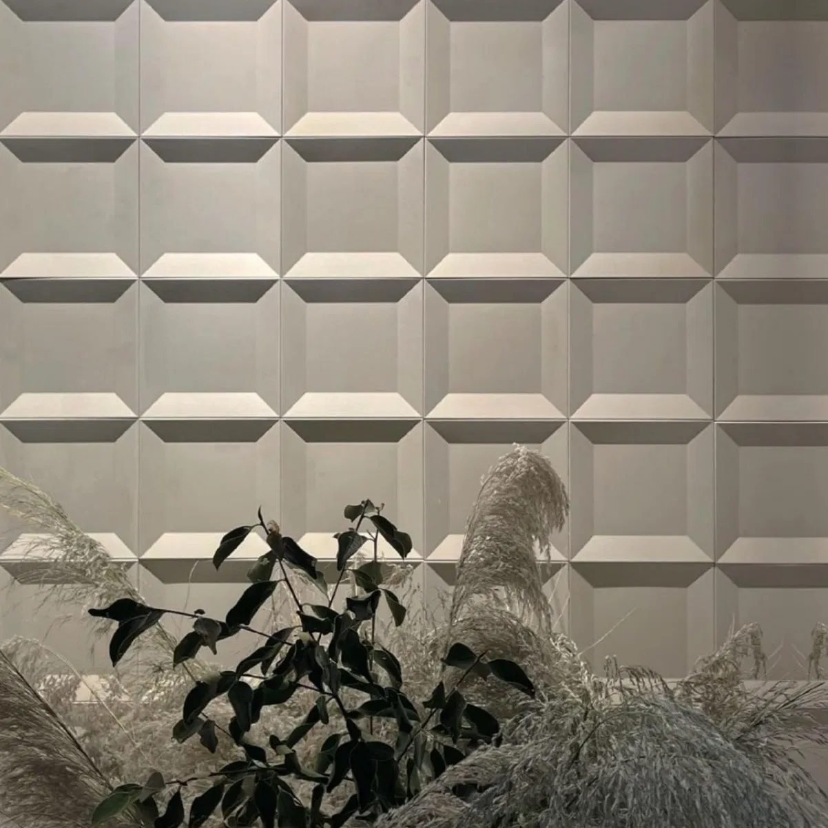 Wall Cladding Uhpc Concrete 3D Colorful Bricks Eco-Friendly for Home Office Salon Interior Exterior DOT Matrix 200*200*17mm