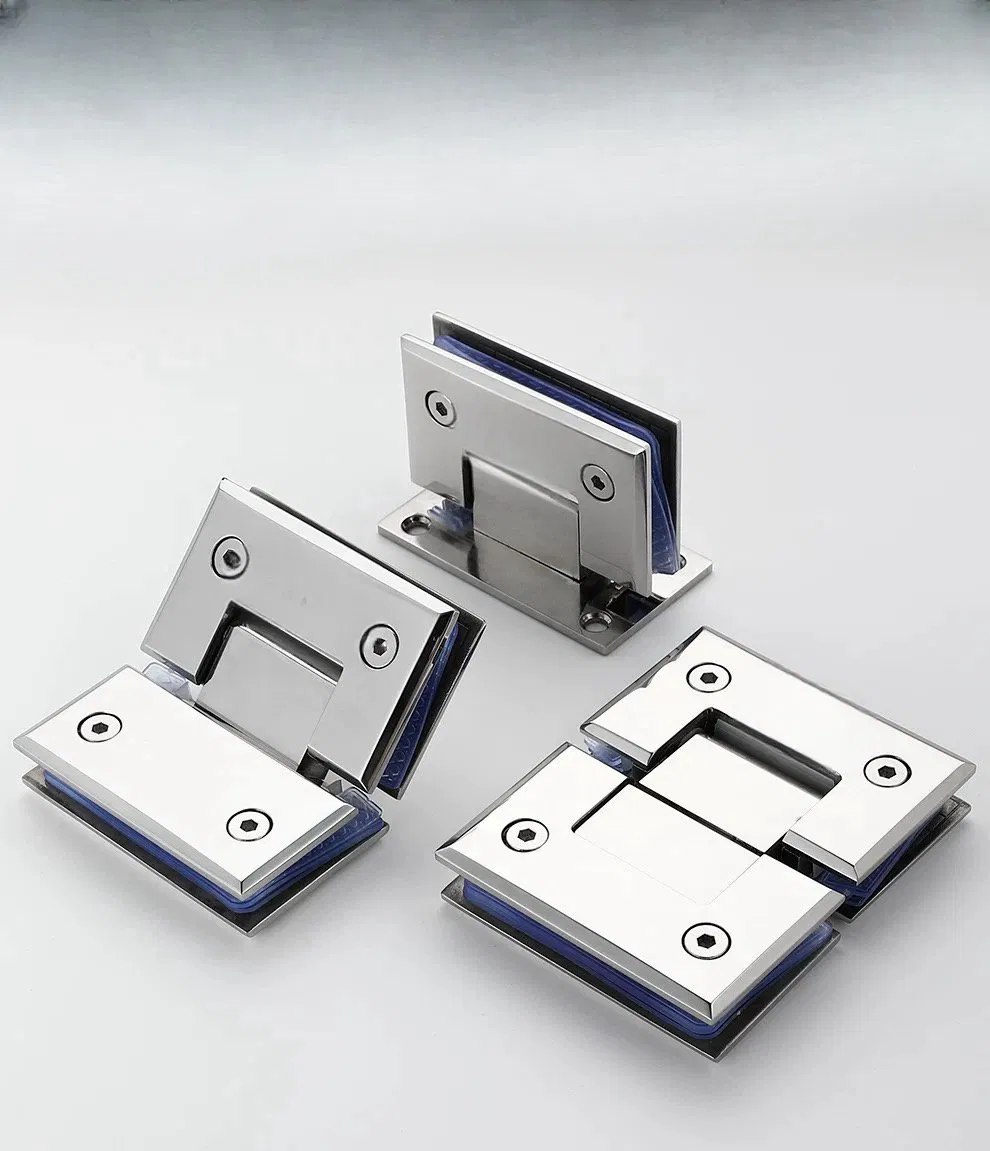 Stainless Steel Door Hinge for Shower Room Door Glass to Glass 180 Degree Manufacturer