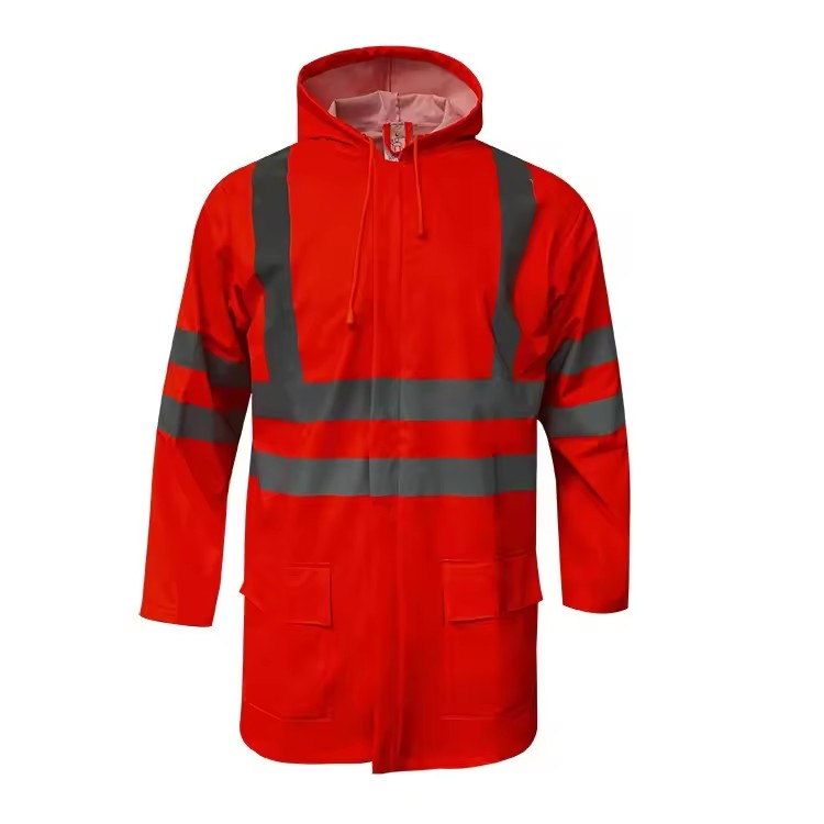 High-Visibility Waterproof Rain Jacket for All Weather Adventures