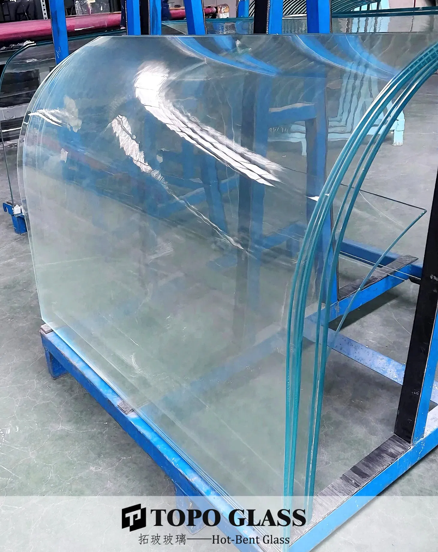 Curved Glass Bent Tempered Glass for Architectural Applications
