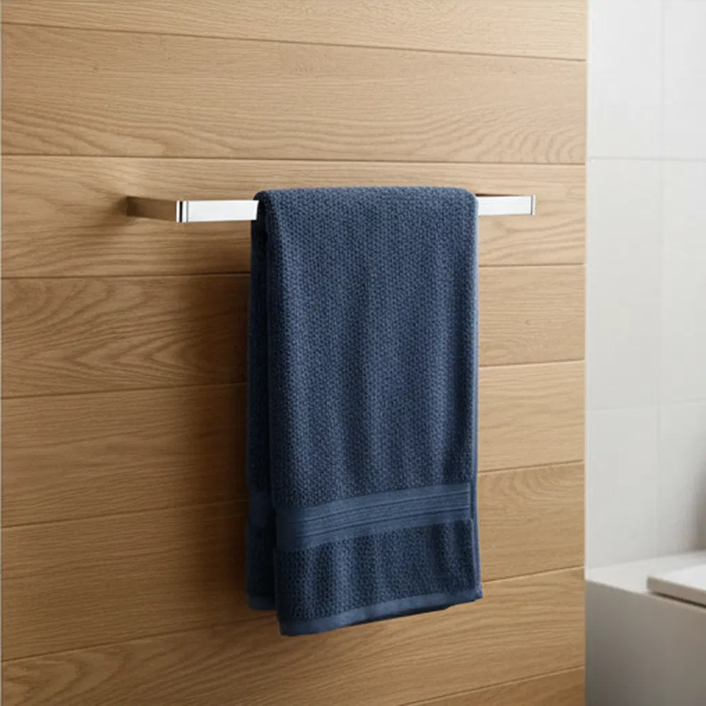 Simple Clean Design Stainless Steel Bar for Towel Hanging Convenience