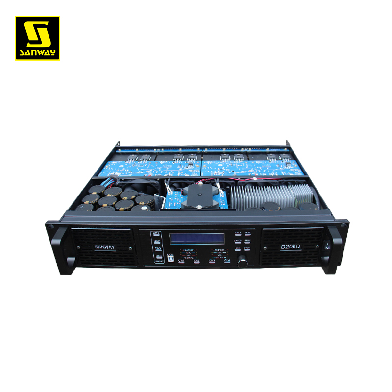 Sanway D20kq DSP Professional Audio Amplifier Quiet Fans Power Amplifier for Home Theater