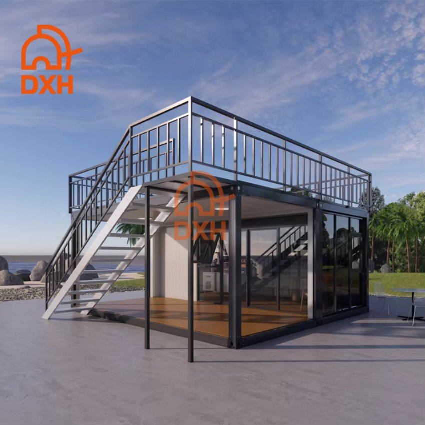 Hotel Home Apartment Outdoor School Prefabricated Luxury 20FT Construction Site Office Outdoor Dormitory Temporary Living Workshop Prefab Container House