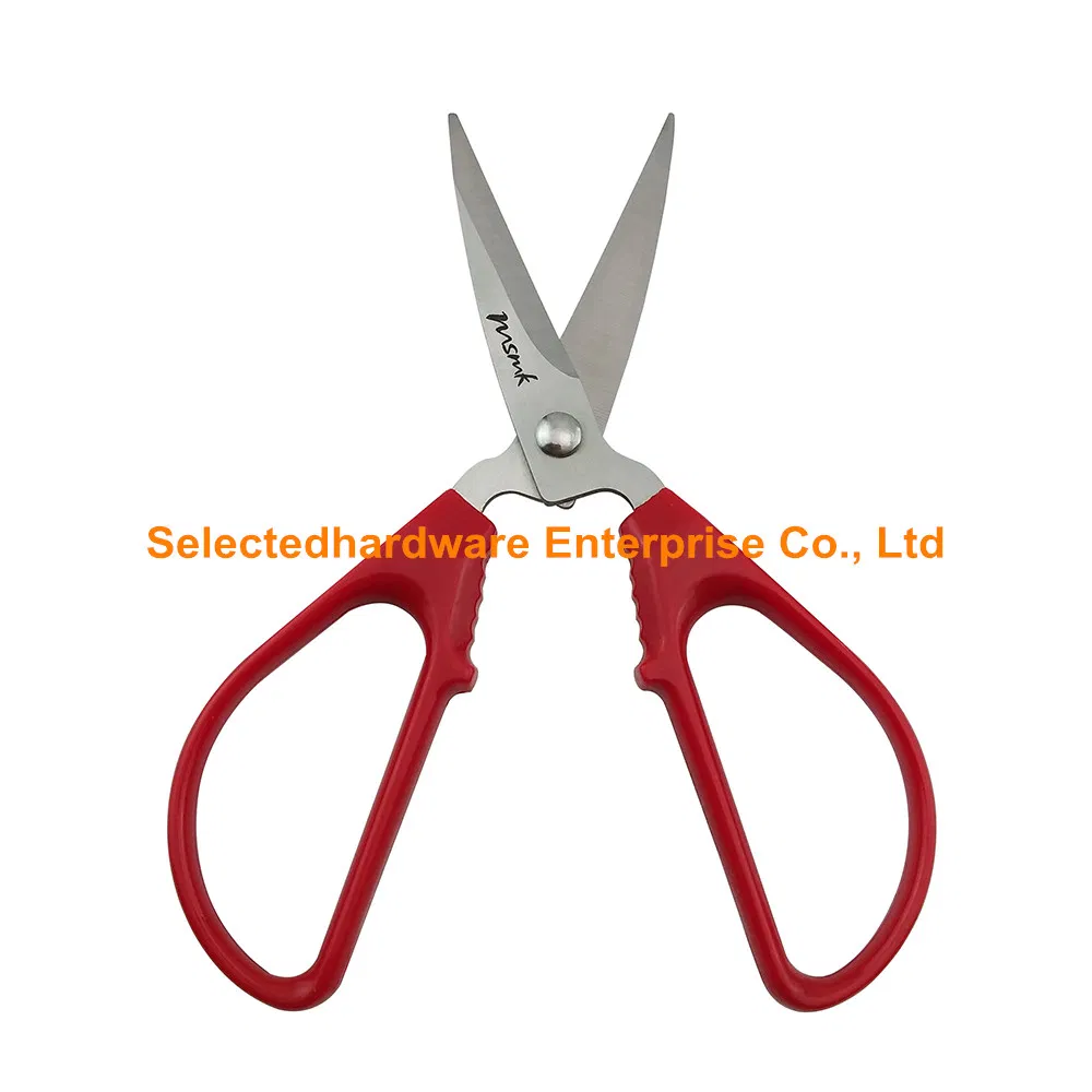 All Purpose Household Stainless Steel Scissors Red