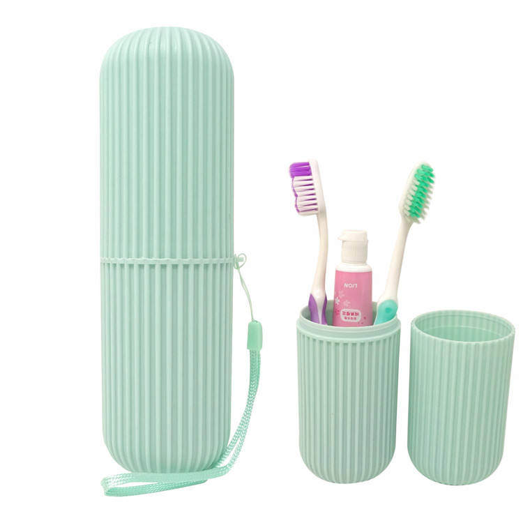 Portable Plastic Toothbrush Toothpaste Cup Case Box Holder Container for Travel