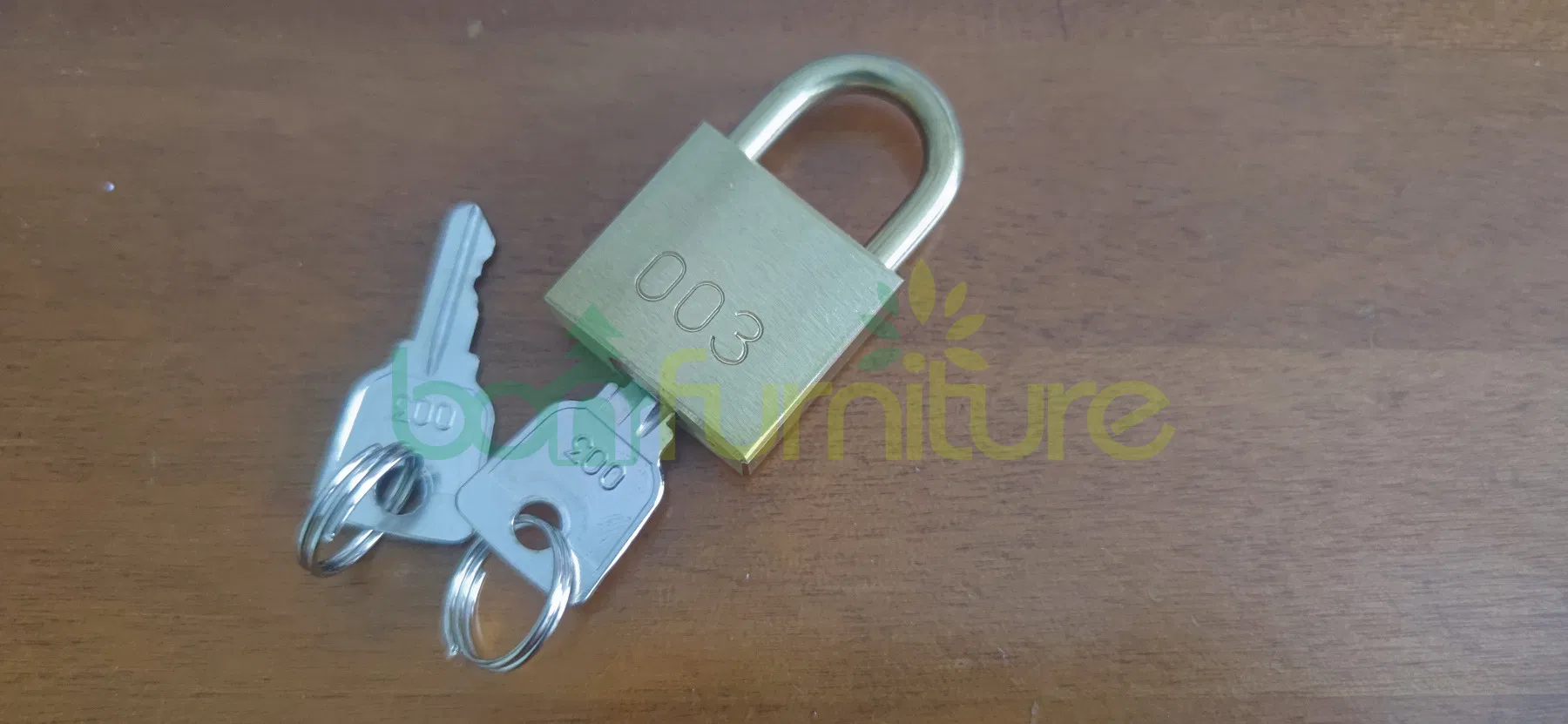 003 Padlock and Key with Long Shackle 25mm