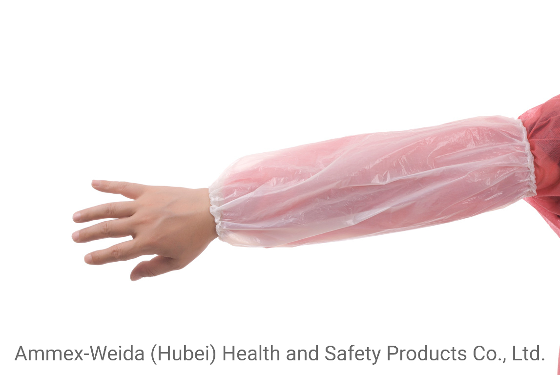 with Various Color Single Use PE Oversleeves for Anti-Oil and Prevent Water for Food Processing