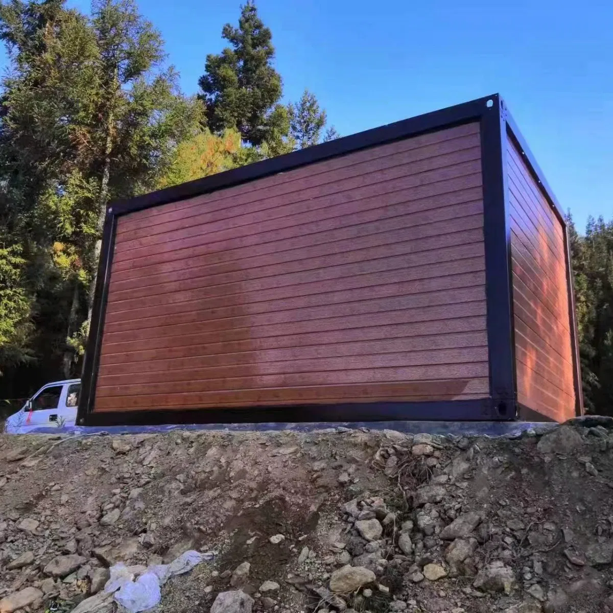 Tesite Fast Assemble Prefab Foldable Warehouse Hotel Temporary Offices Cabin