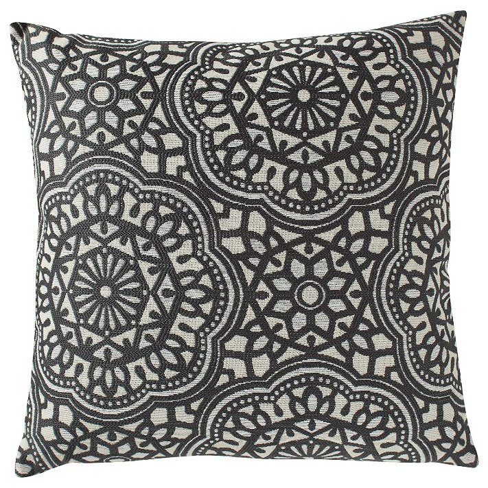 Fashion Classical Flower Jacquard  Design Soft Cushion on Sofa