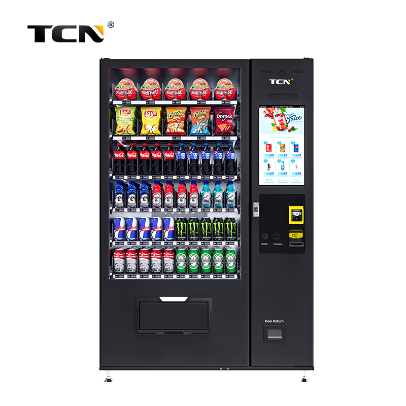 Tcn-Csc-10c (V22) Popular Automatic Snack Drink Vending Machine with 22 Inch Screen