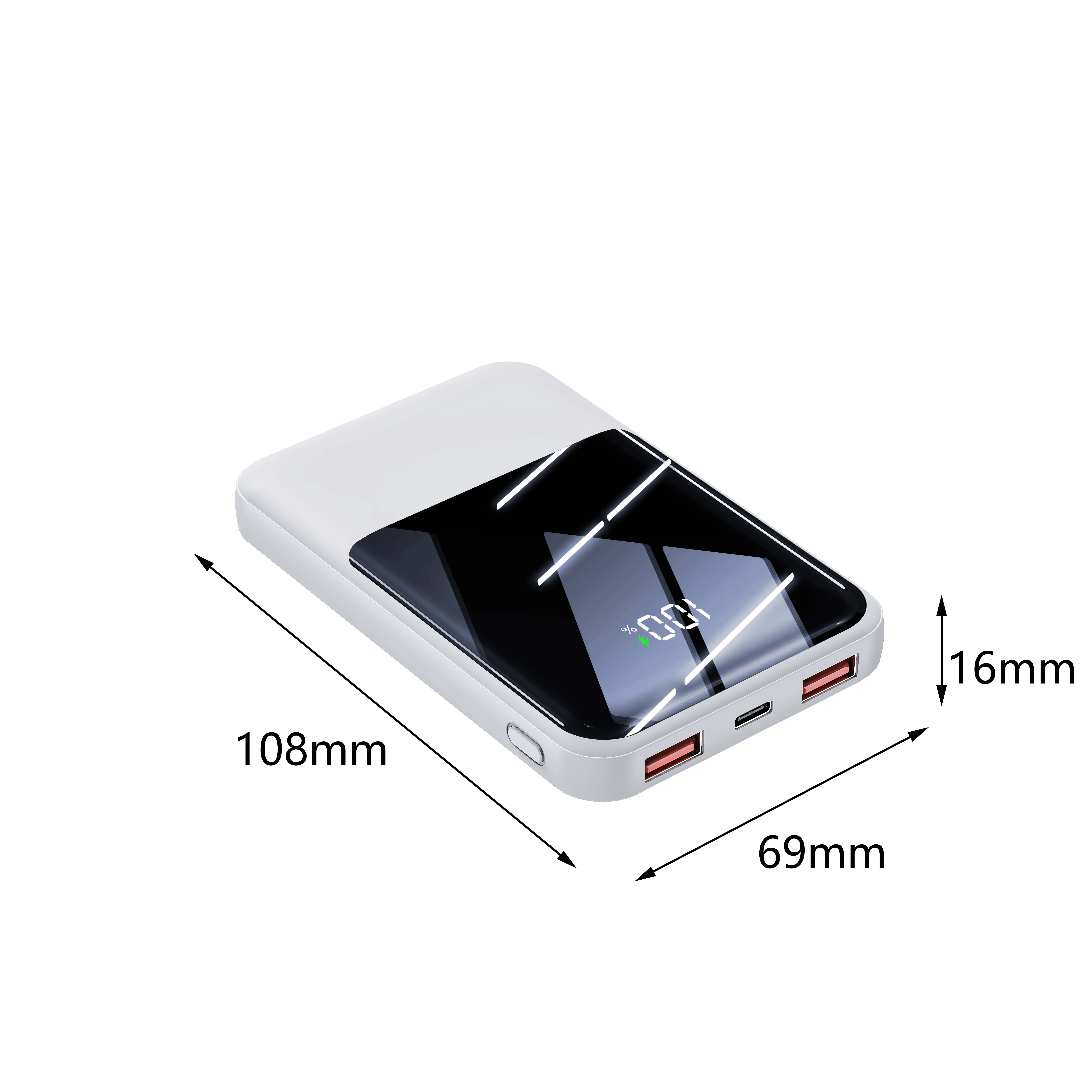 Powerbank10000mAh New Products Quick Charging Cell Phone Large Capacity Mini Portable Powerbank
