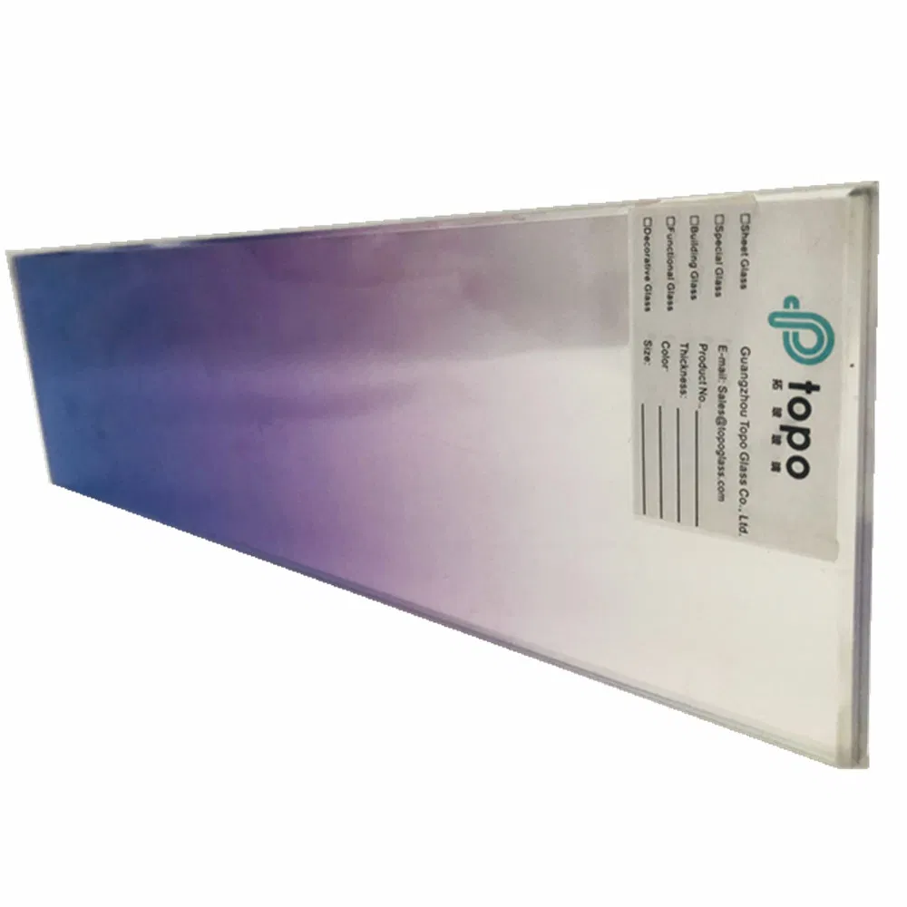 Gradient Purple Laminated PVB Glass for Building (LG-TP)