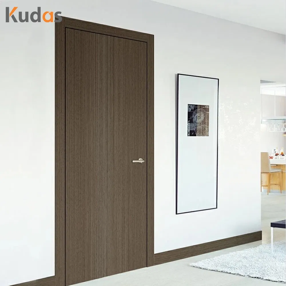 American Simple Design Internal Room Home HDF MDF Panel Solid Wooden Veneer Interior Door