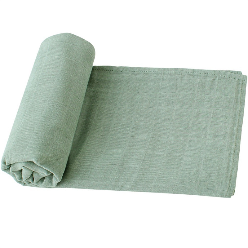 Solid Color Bamboo Cotton Muslin Blanket Baby Swaddle Blanket Baby Shading Cloth Muslin Swaddle