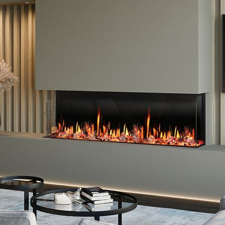 New Fashion Type Home Appliance 3 Sided Electric Fireplace for Living Use