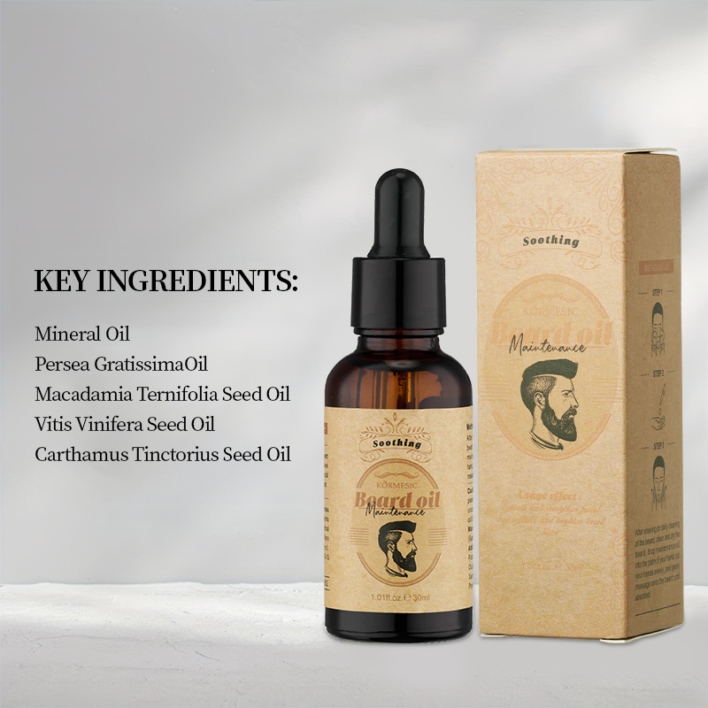 Premium Men's Beard Care Soft Shine Oil for Grooming