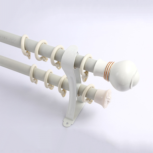 Color Powder Coated Extrusion Aluminum Curtain Rod Pole