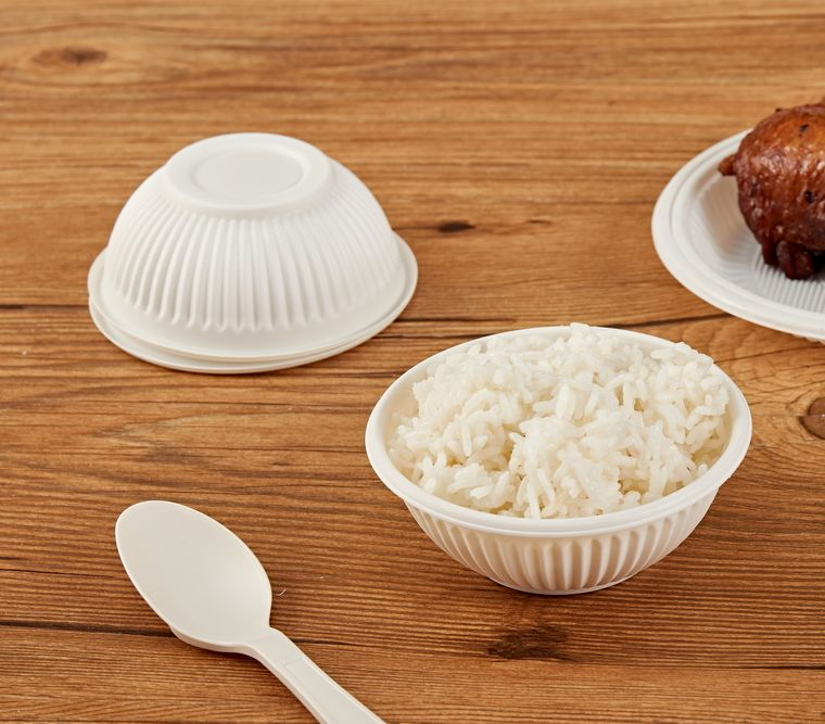 Free Sample Disposable Bowls Eco Friendly Takeout Food Packaging Round Lunch Cornstarch Bowl