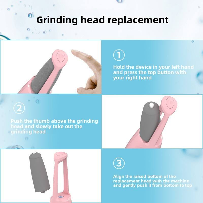 Roller Coarse Electronic Foot File Replacement Refill Remover Heads Electric Foot Grinder