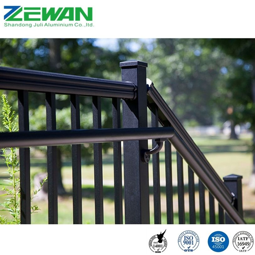 Aluminum Balcony Balustrade Staircase Handrail Floor Railing for Garden Swimming Pool