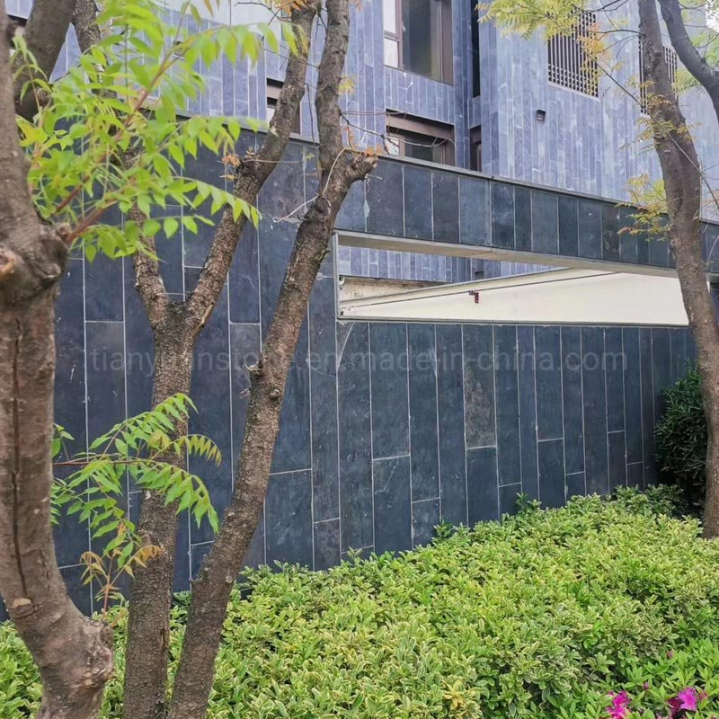Customized OEM Blue Stone Pavers with Natural Honed Surface