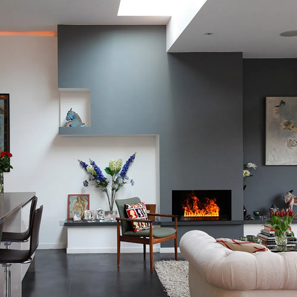 No Heat Modern Decoration Fires Multiple Colors 3D Electric Vapor Steam Fireplace