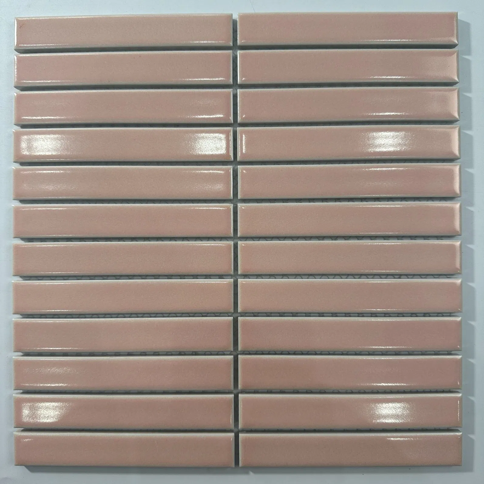 Factory Direct Sale Porcelain Strip Glossy Strip Ceramic Floor Tile Mosaic for Interior Wall Decoration Mosaic Tile