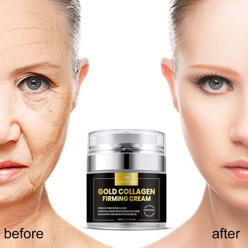 Online Wholesale in Stock Private Label Skin Care Face Cream Gold Collagen Hydrating Anti Aging Face Whitening Cream for All Skin