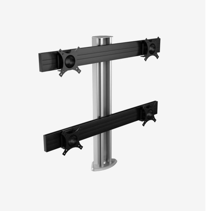 Трехмониторная стойка Kesino ARM-401D, алюминиевая