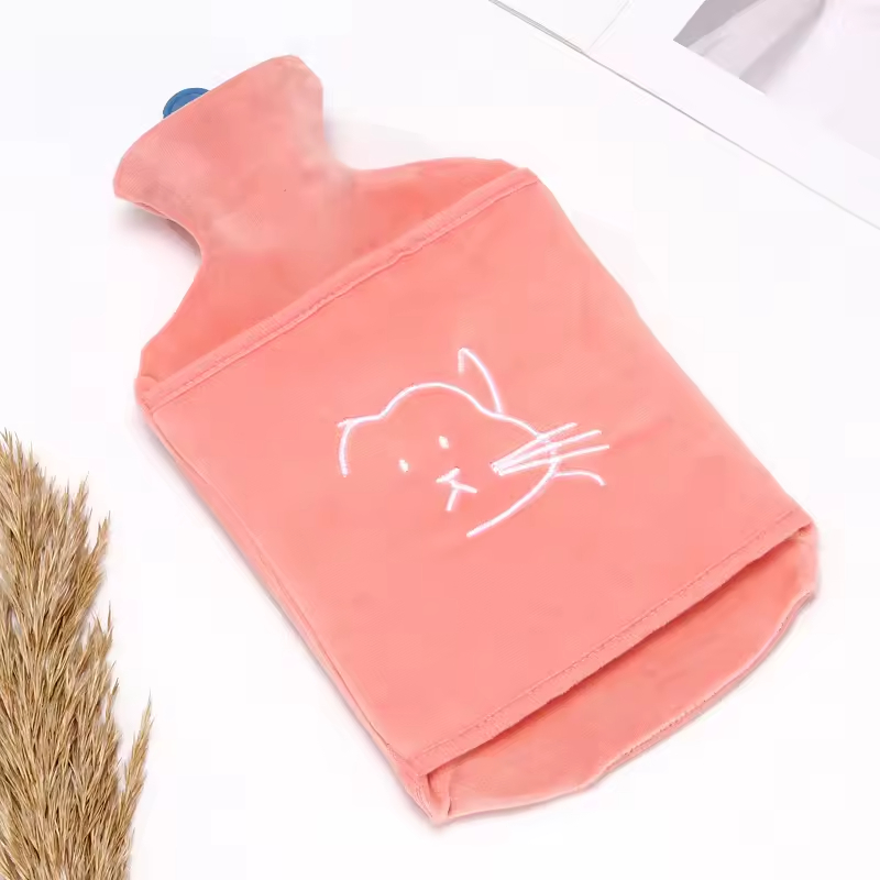 Hot Selling Plush Cute Bag Belly Rubber Belt Cover Hand Warmer Hot Water Bottle