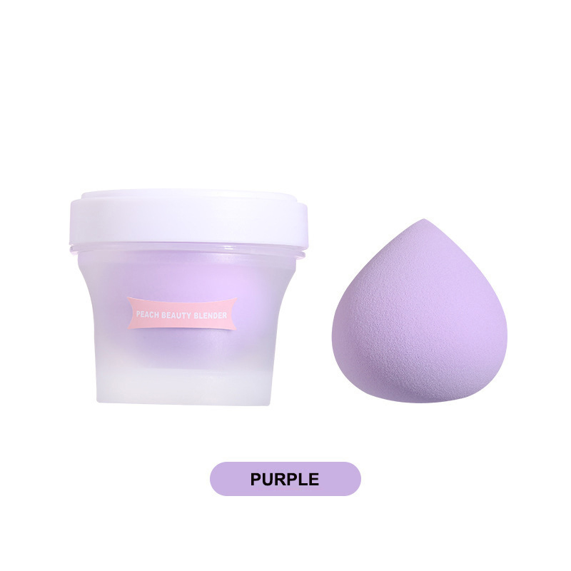 Super Soft Purple Marshmallow Sponge Private Label Latex Free Peach Marshmallow Makeup Sponge Coffee Cup