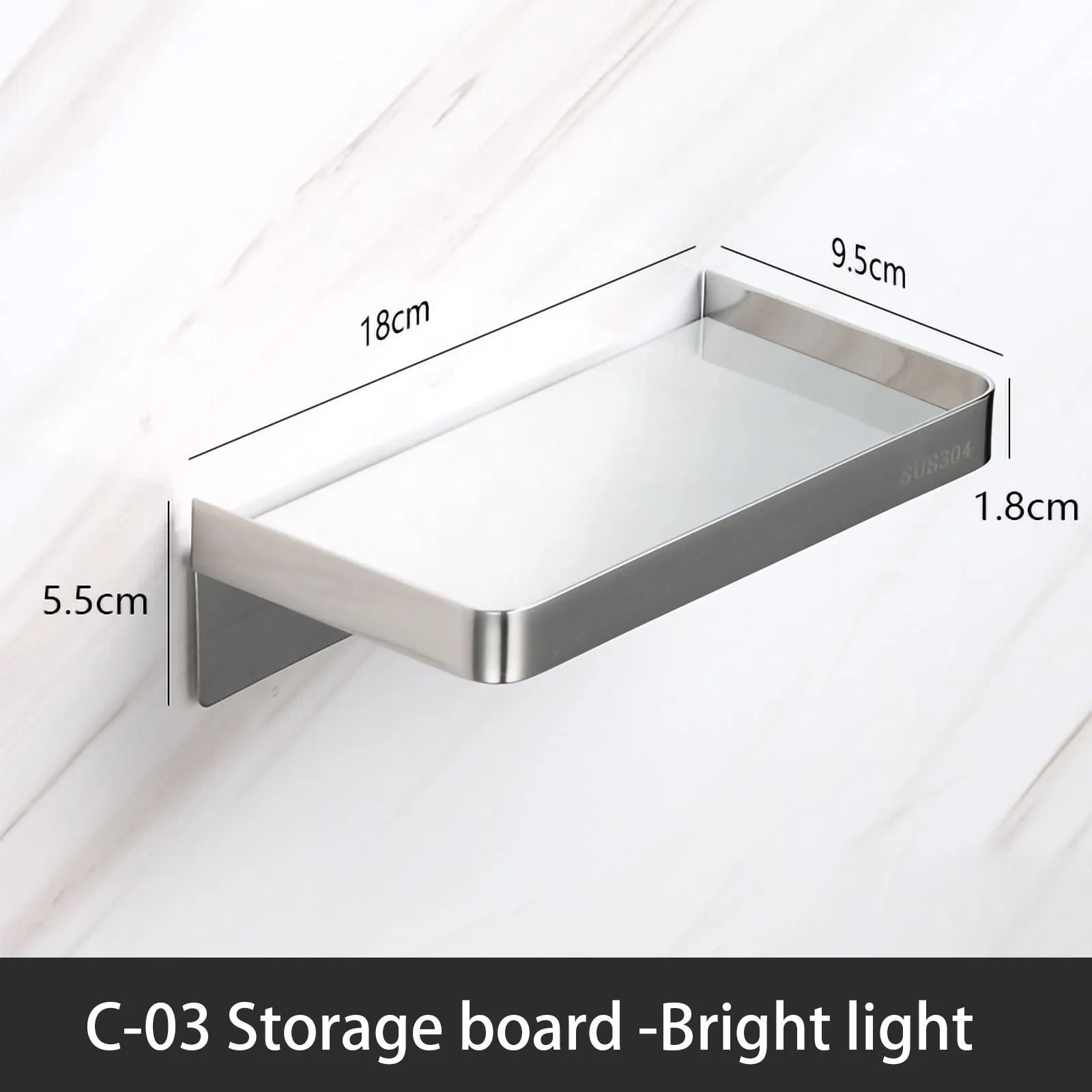 Настенная полка для телефона из нержавеющей стали 304