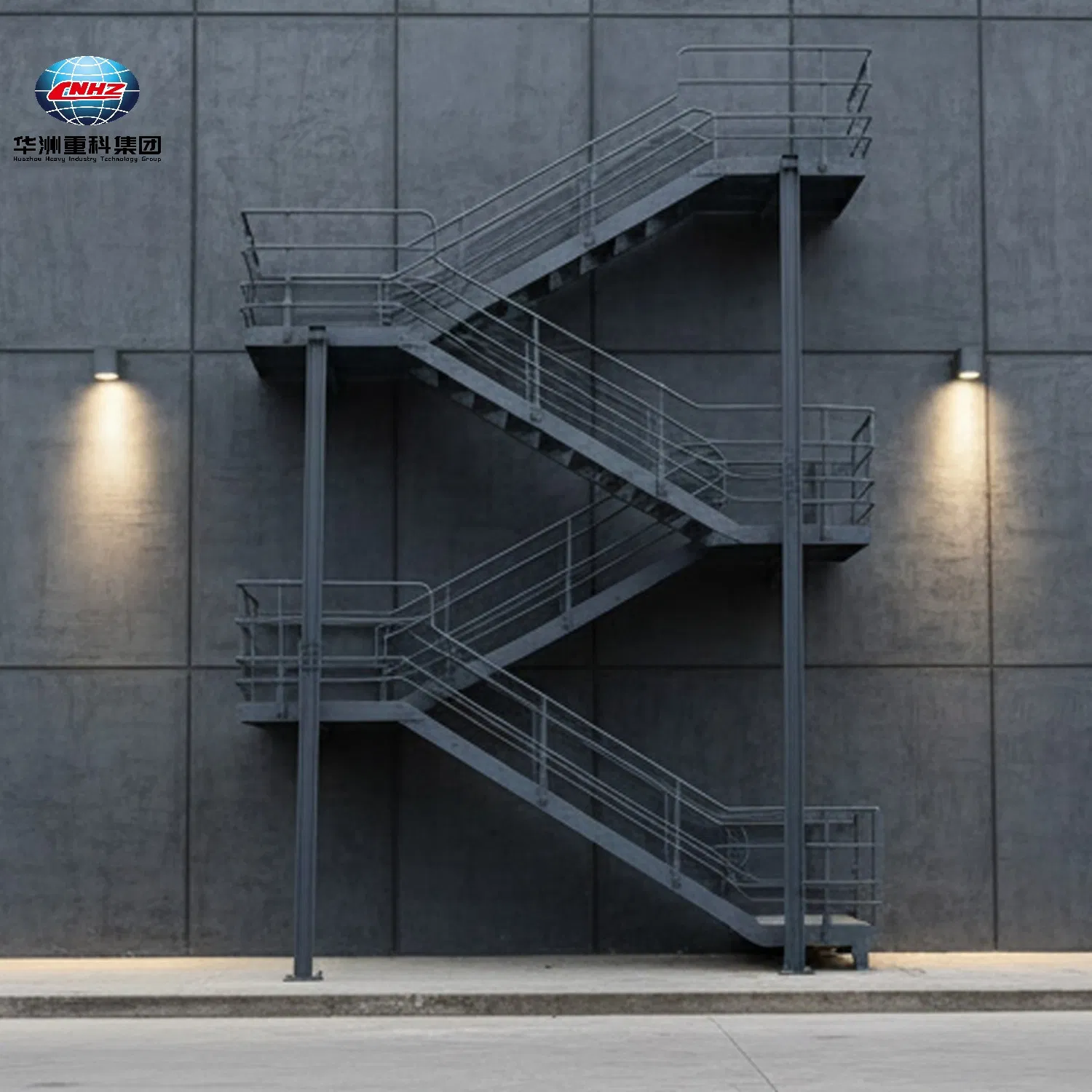 Galvanized/Spray Painting Steel Metal Staircase/Railing Stainless Steel/Carbon Steel Material Staircase
